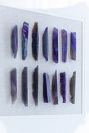 Grace Purple Agate Shadow Boxes Wall Art (Set of 2) - Multicolor