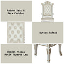 Vendom - Dining Chair (Set of 2) - PU & Antique Pearl Finish - Atlantic Fine Furniture Inc