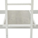 Twin Over Twin Bunk Beds Can be Turn into Upper Bed and Down Desk, Cushion Sets are Free for Kids, Teens, Girls, Boys. White,79''L x 40.9''W x 79''H.