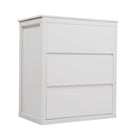 Freestanding Bathroom Vanity With Ceramic Sink, 2 Full Extension Drawers