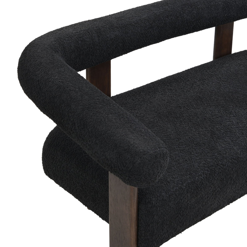 Modern Round Armrest Loveseat