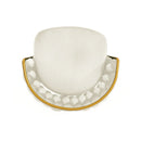 Modern Low Back Upholstered Counter Height Bar Stools (Set of 2)