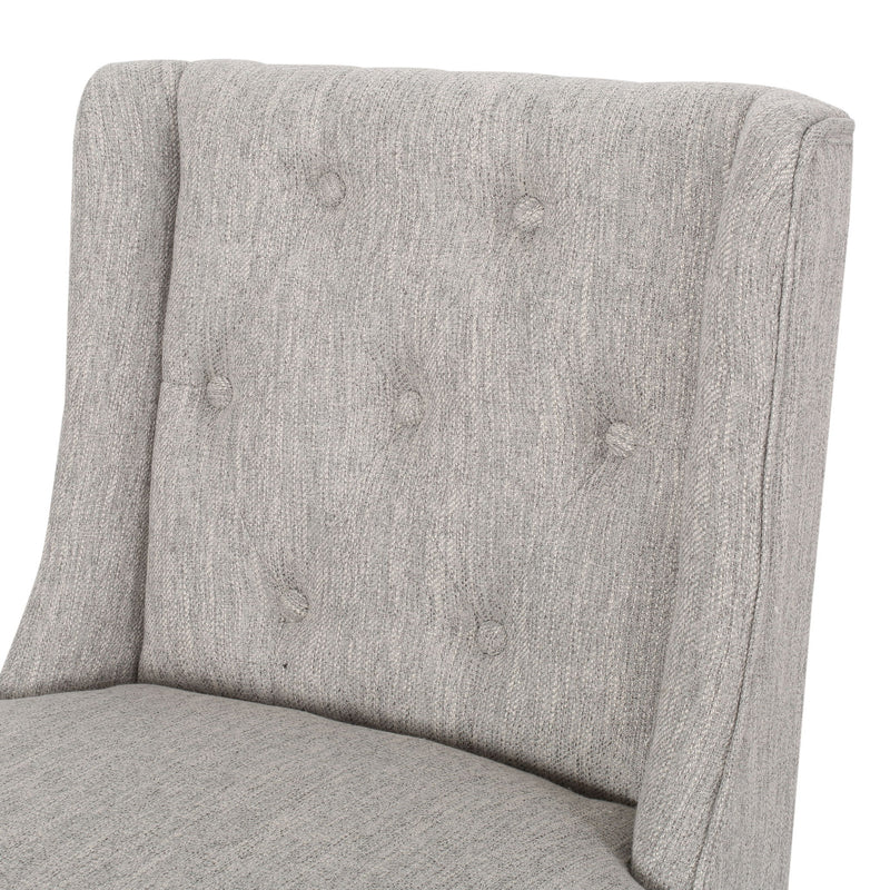 Vienna - Contemporary Fabric Tufted & Wingback Counter Stools (Set of 2)
