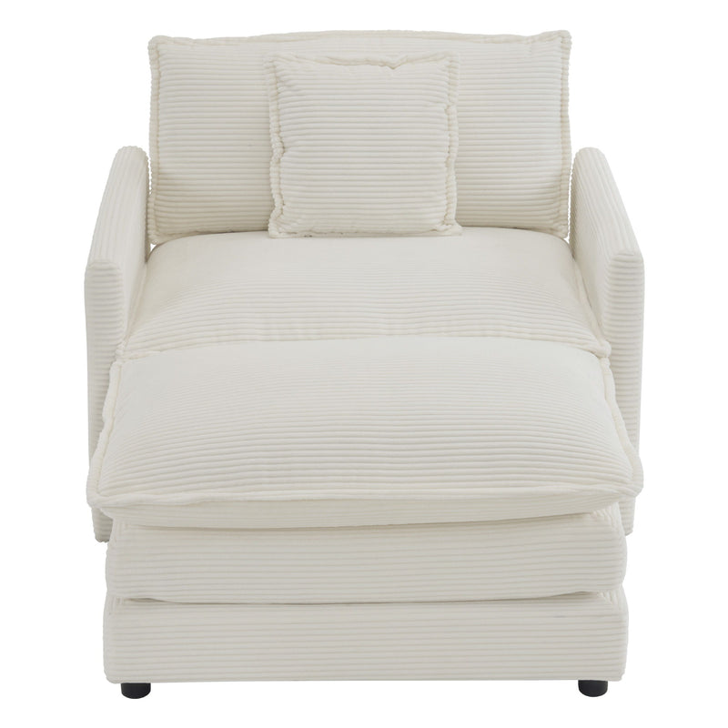 Modern Modular Sofa With Side Storage Pockets For Living Room