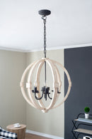 Chandelier, Hanging Light Fixture With Adjustable Chain For Kitchen, Bulb Not Included
