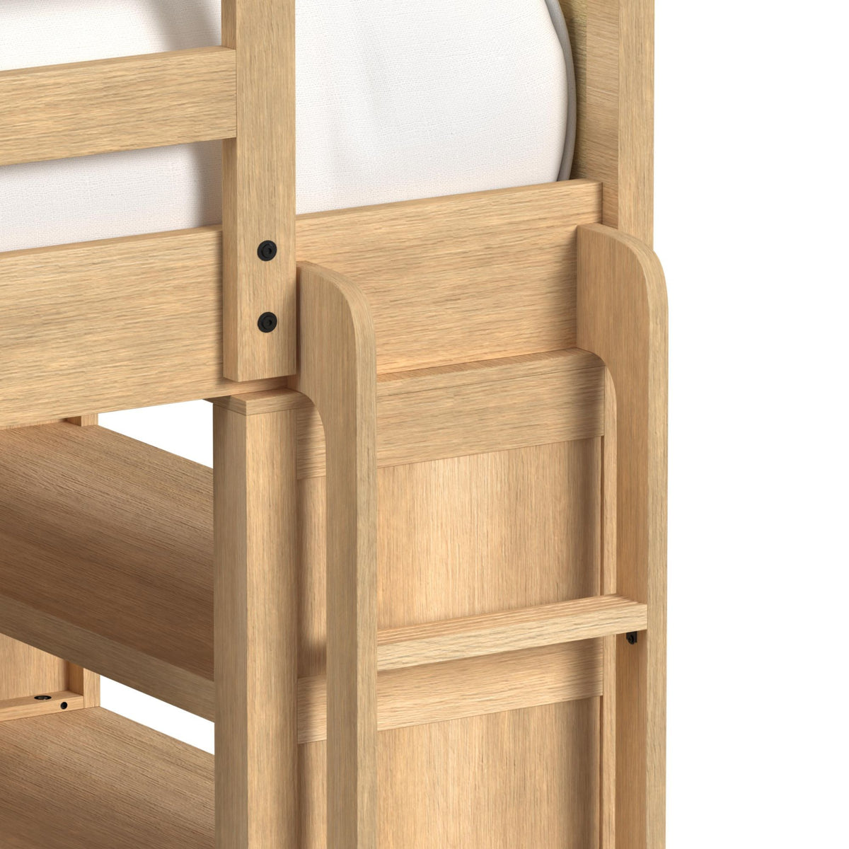 Ridgemont Loft Complete Bunk Bed in Black by Elements International, view 9