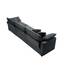 Elegant Corduroy Oversized Sectional Sofa Set With Deep Seats And Flexible Layout