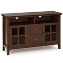 Artisan - TV Media Stand, Handcrafted - Russet Brown