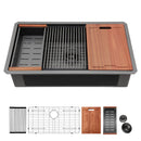 Workstation Kitchen Sink,Single Bowl Undermount