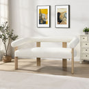 Modern Round Armrest Loveseat