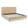 Stockholm - Modern Wavy Headboard Platform Bed