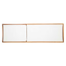 Outdoor Chaise Lounge With Acacia Wood Frame - White / Teak