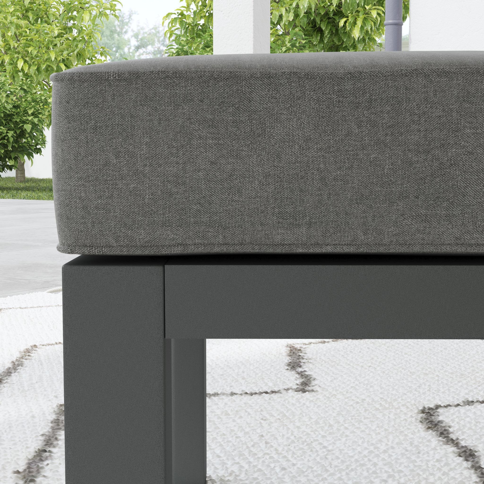 Grayton - Ottoman - Dark Gray