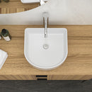 Vessel Bathroom Sink With Design - White