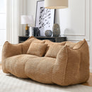 Comfortable Dual Beanbag Chair With High Resilience Foam Core For 2 People