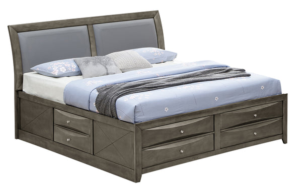 Marilla - G1505I-FSB4 Full Storage Bed - Gray