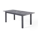 Outdoor Expandable Dining Table With Square Legs
