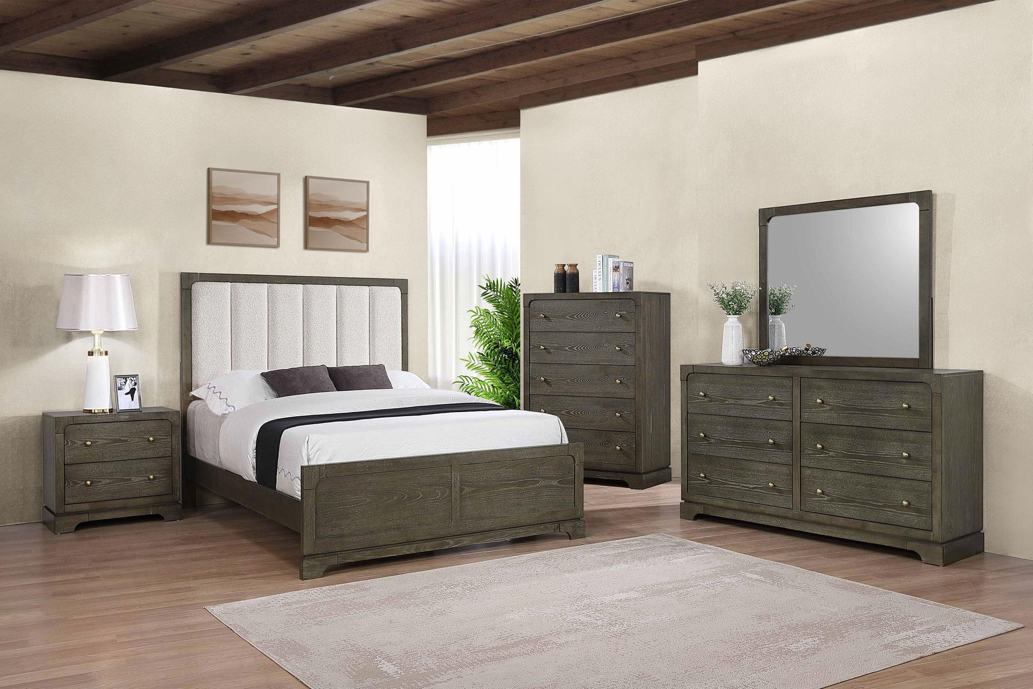 Gran Park 5-piece Eastern King Bedroom Set Dark Cocoa