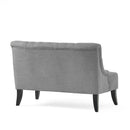 Nicole - French Style Upholstered Loveseat With Tufted Backrest