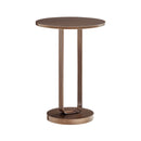 Tareel - Round Accent Table With Open Oval Pedestal - Antique Bronze