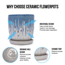 Flowerpot With Drainage Hole (Set of 2)