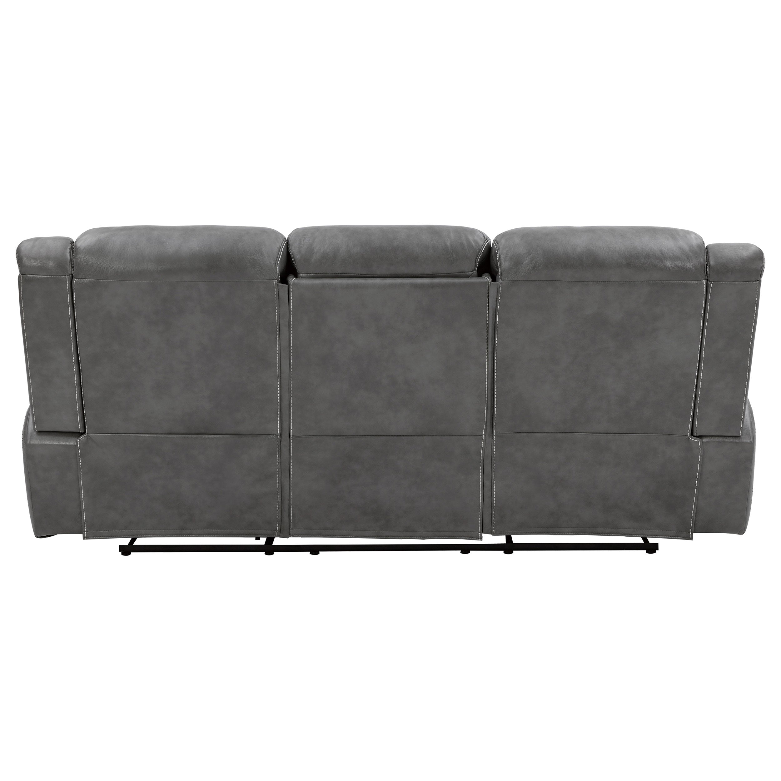 Conrad Upholstered Padded Arm Motion Sofa Grey — view 6