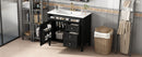 Bathroom Vanity & Top Sink, Modern Bathroom Storage Cabinet With 2 Drawers And A Tip-Out Drawer