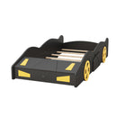 Race Car Shaped Platform Bed With Wheels And Storage