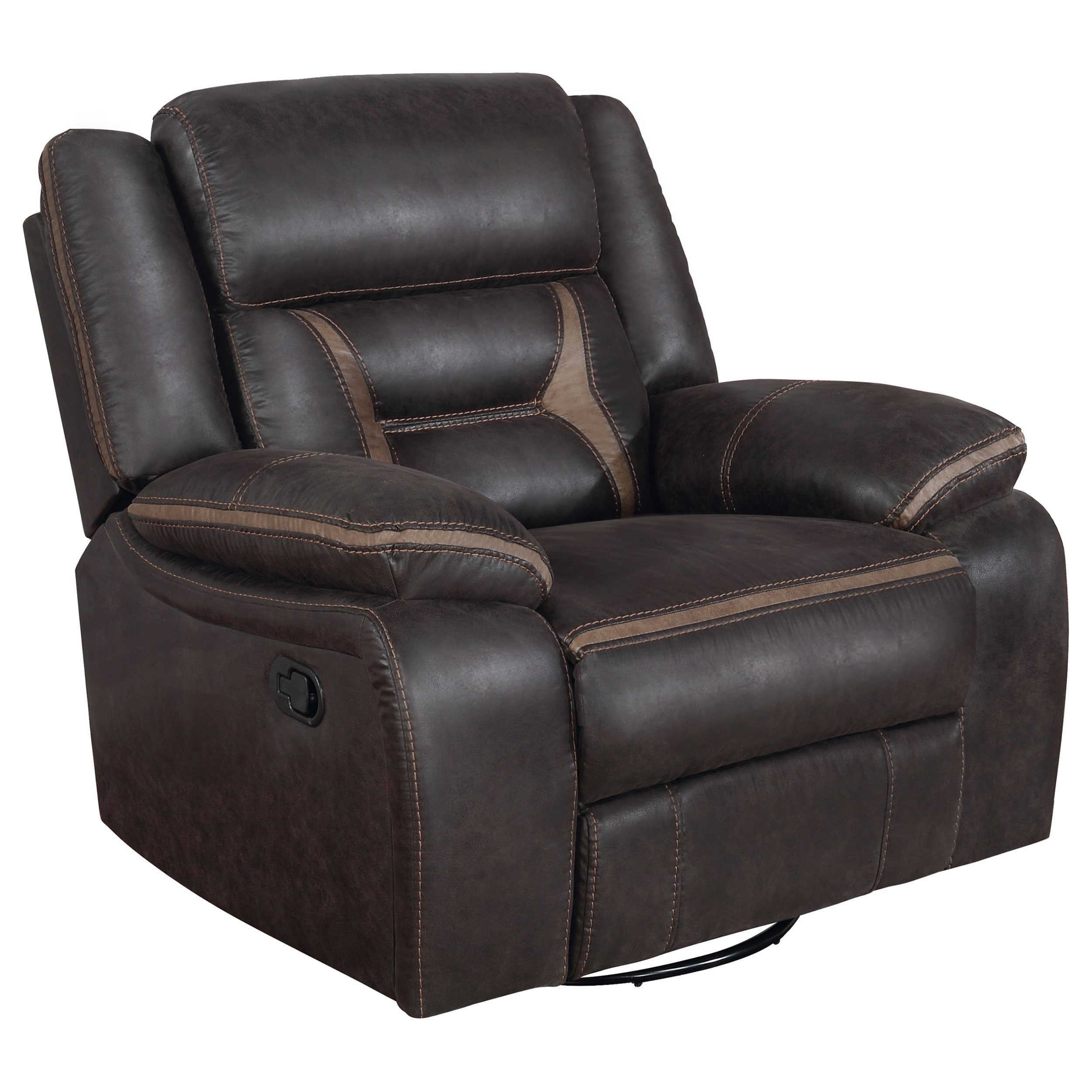Greer 3-piece Upholstered Reclining Sofa Set Brown — view 7
