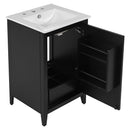 Modern Bathroom Vanity With Sink, Functional Drawer, Soft- Closing Door