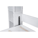 Wall Murphy Bed With Shelves And LED Lights