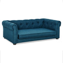 Modern Elegant Rectangle Pet Bed, Durable Elevated Dog Sofa