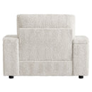 Oversized Chaise Lounge Indoor Rabbit Fur Sofa Bed With Storage Ottoman And Armrests Cup Holders With Deep Seat