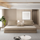 Multifunctional Convertible Sofa Bed With 2 Tumbler Backrests And 2 Pillows, Deep Seat Couch