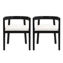 Contemporary Dining Chair Set With Armrests