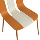 Modern Striped Blocking Single Chairs, Waterproof And Fade Resistant (Set of 4)