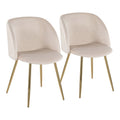 Fran - Pleated Waves Contemporary Chair (Set of 2)