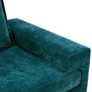 Chenille Upholstered Accent Chair With Wide Armrests And Ergonomic Back Support