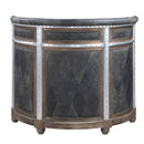 Rahma - Bar Table - Antique Ebony Top Grain Leather & Aluminum - Atlantic Fine Furniture Inc
