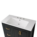 Bathroom Vanity With Sink, Soft Closing Doors & Drawers, Metal Handles