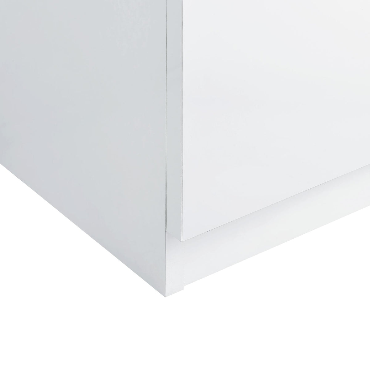 Vancouver Floor Mirror With Storage in White by Elements International, view 7