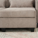 Convertible Chaise Lounge Sofa Chair With USB Ports, Cup Holders, Phone Holder And Storage