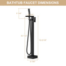 Freestanding Bathtub Faucet With Waterfall Tub Filler And Hand Shower