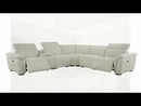 Dayana - Power Motion Sectional Sofa - Beige Boucle