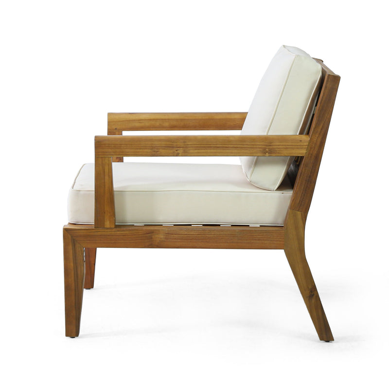 Outdoor Club Chair With Cushions (Set of 2) - Beige