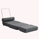 Foldable Single Chair Sofa Bed With Pillow, Easy To Store, Breathable And Wearable Linen