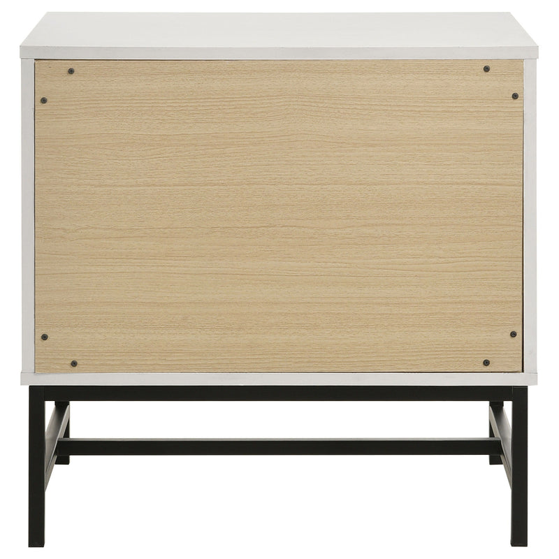 Sonora - 2-Drawer Nightstand Bedside Table - White