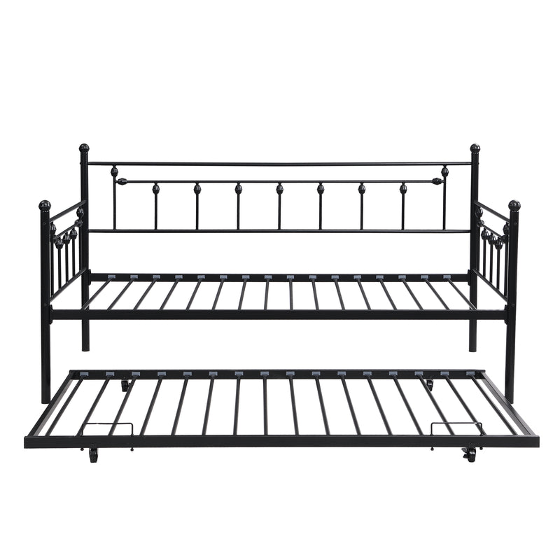Daybed with trundle  BLACK