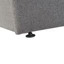 Full size Upholstered Platform bed with a Hydraulic Storage System - Gray