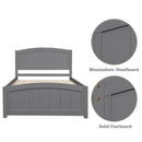 Platform Bed & Headboard, Footboard And Wood Slat Support
